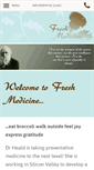 Mobile Screenshot of freshmedicine.ca